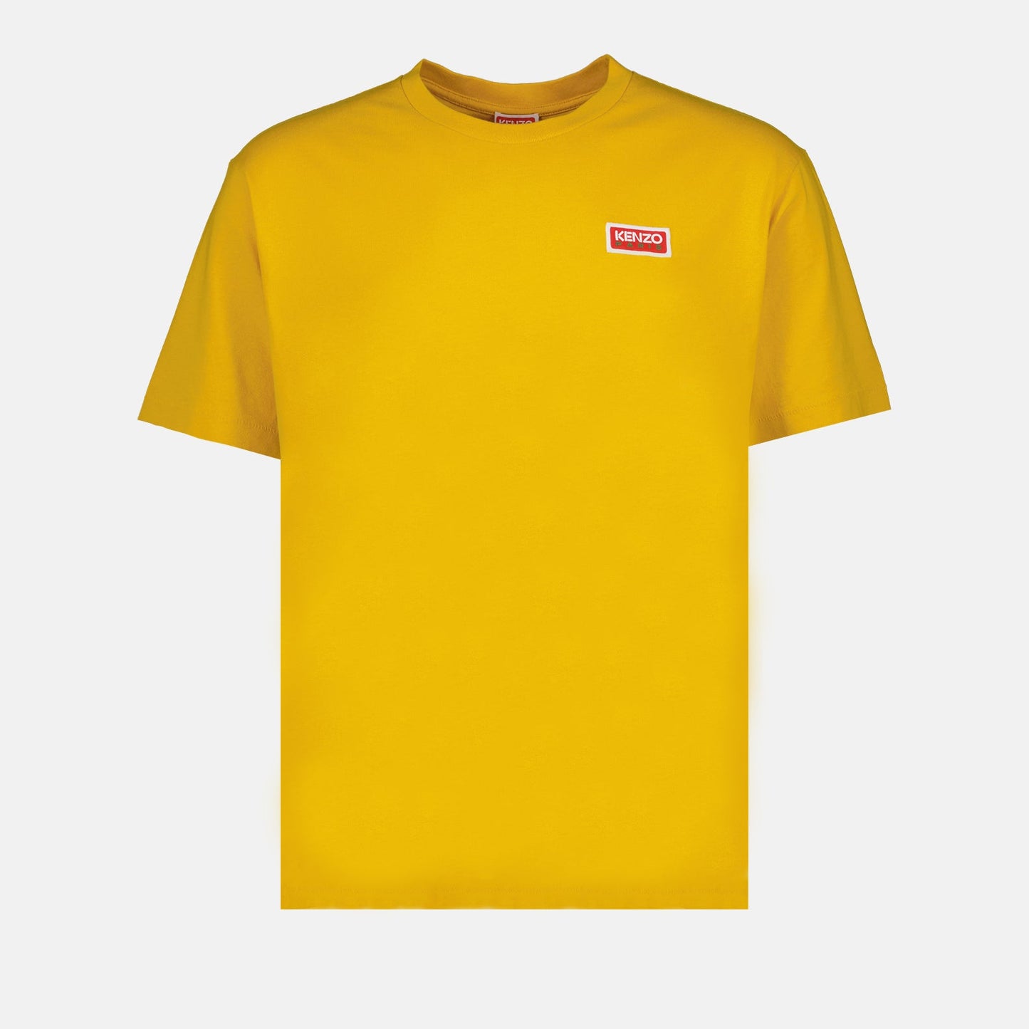 Kenzo men’s t-shirt, luxury oversize t-shirt, yellow Kenzo shirt, Kenzo Paris fashion, high-end men's apparel