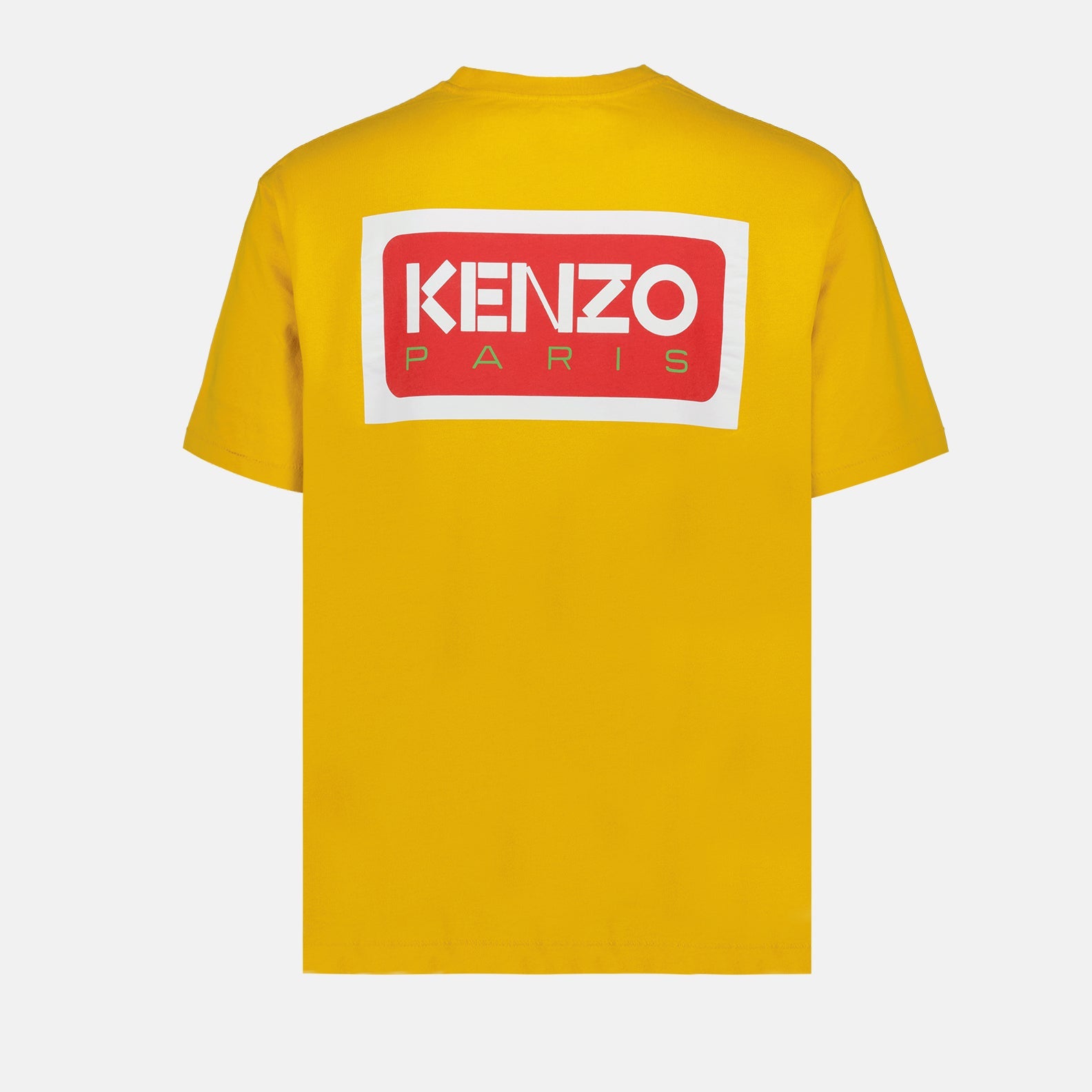 Kenzo men’s t-shirt, luxury oversize t-shirt, yellow Kenzo shirt, Kenzo Paris fashion, high-end men's apparel