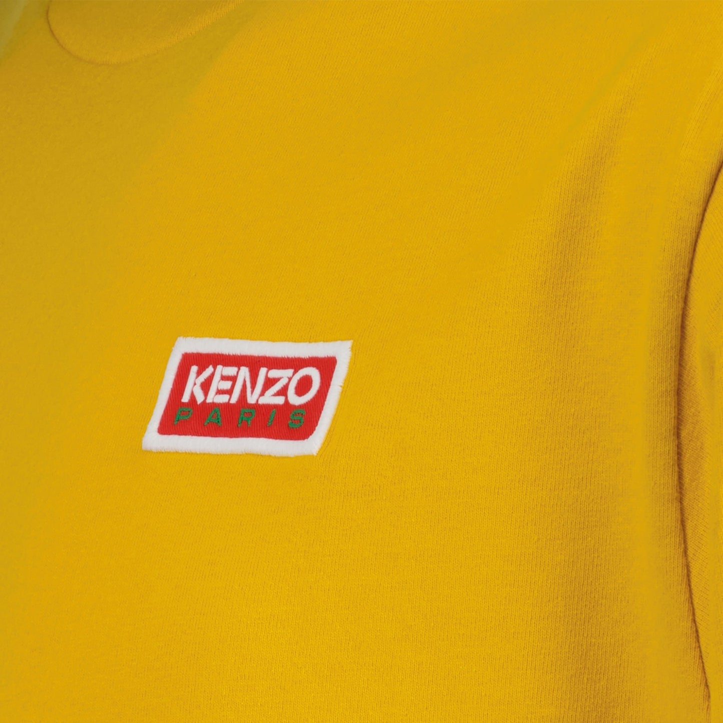 Kenzo men’s t-shirt, luxury oversize t-shirt, yellow Kenzo shirt, Kenzo Paris fashion, high-end men's apparel