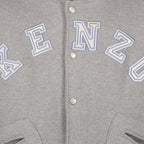 Grey Bomber Jacket, Varsity Jacket, Kenzo Jacket, Luxury Casual Wear, Stylish Outerwear