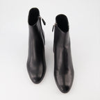 Prada, Black Leather Ankle Boots, Women's Designer Boots, High-End Fashion, Luxury Footwear