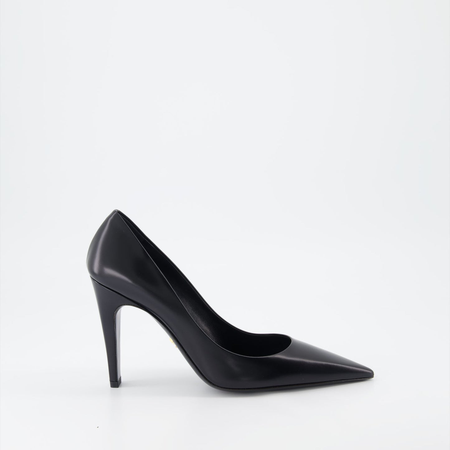 Prada, leather pumps, women's luxury shoes, high-heeled shoes, designer footwear