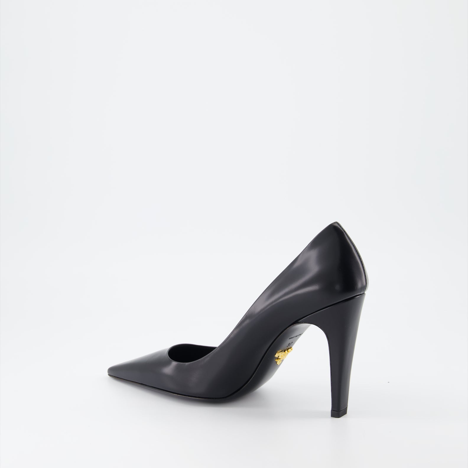 Prada, leather pumps, women's luxury shoes, high-heeled shoes, designer footwear