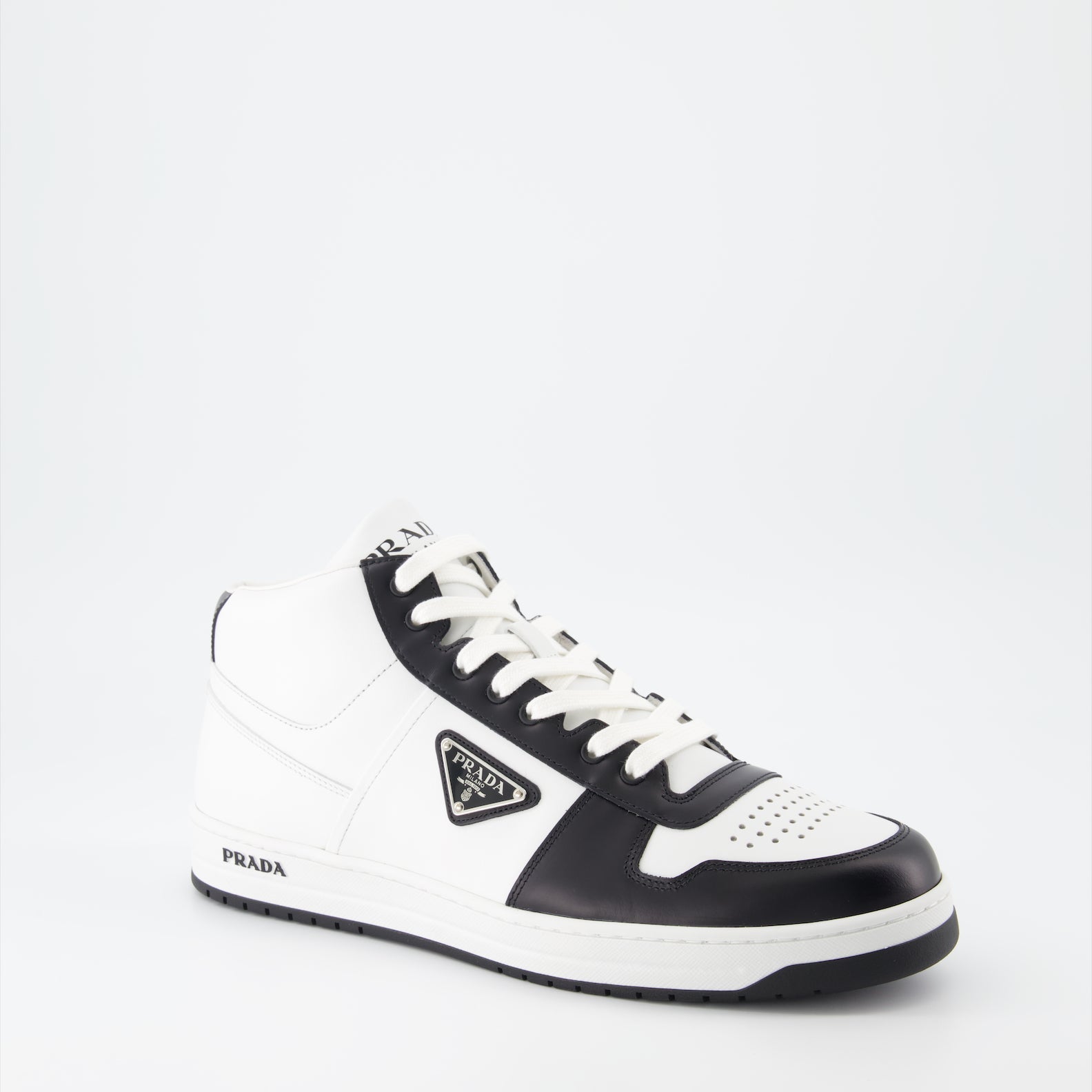 Prada, High-Top Sneakers, Men's Luxury Footwear, Designer Sneakers, Fashion Sneakers
