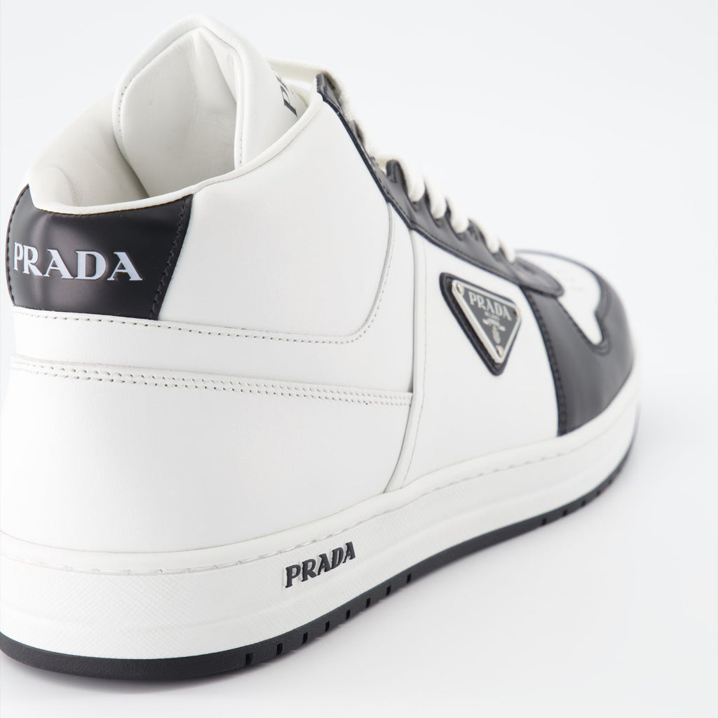 Prada, High-Top Sneakers, Men's Luxury Footwear, Designer Sneakers, Fashion Sneakers