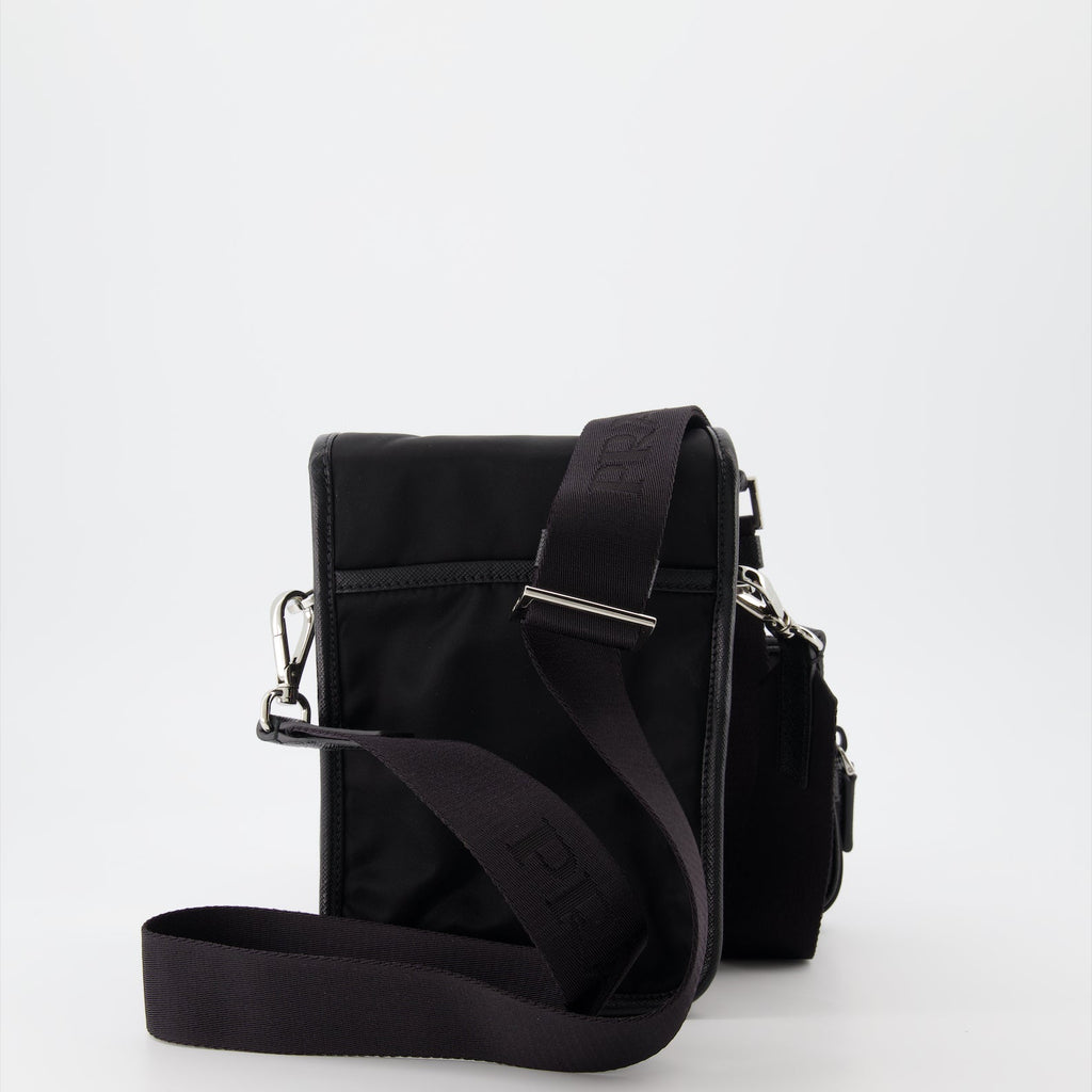 Saffiano leather bag, shoulder bag, adjustable strap, luxury accessory, men's fashion