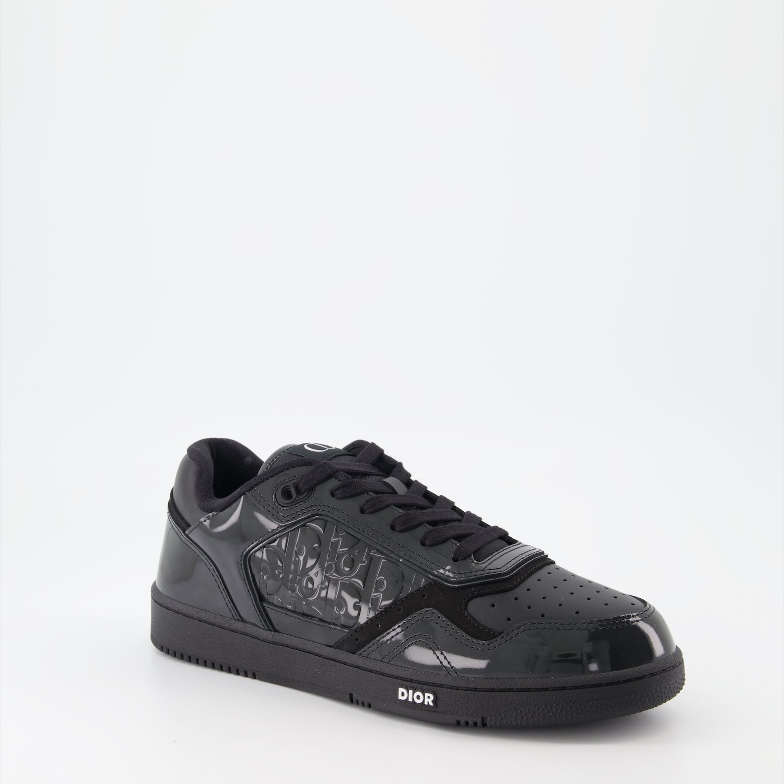 Dior sneakers, patent leather sneakers, men's luxury shoes, high-end footwear, designer sneakers