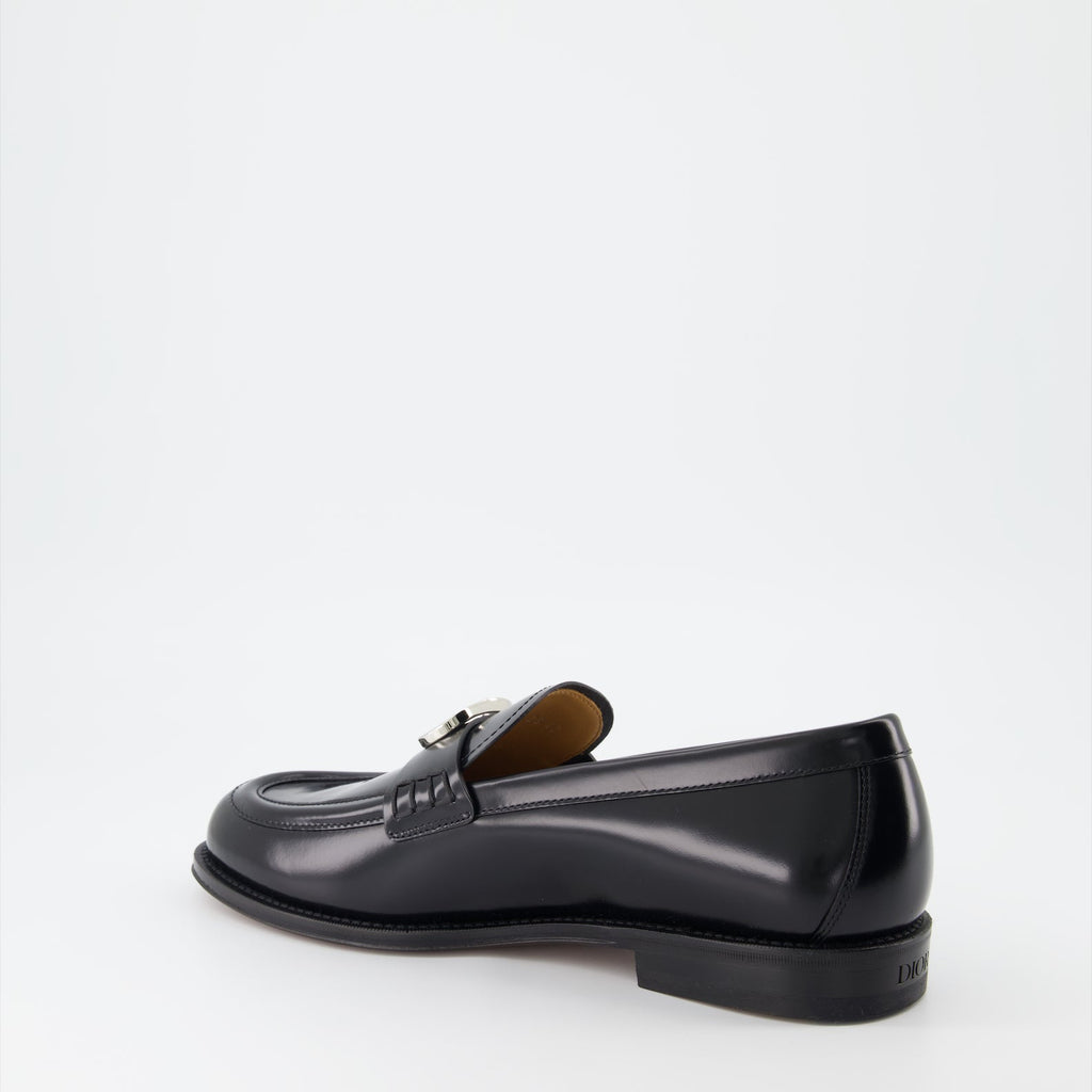 Dior mens shoes, luxury moccasins, black moccasins Dior, sophisticated footwear, high-end men's fashion