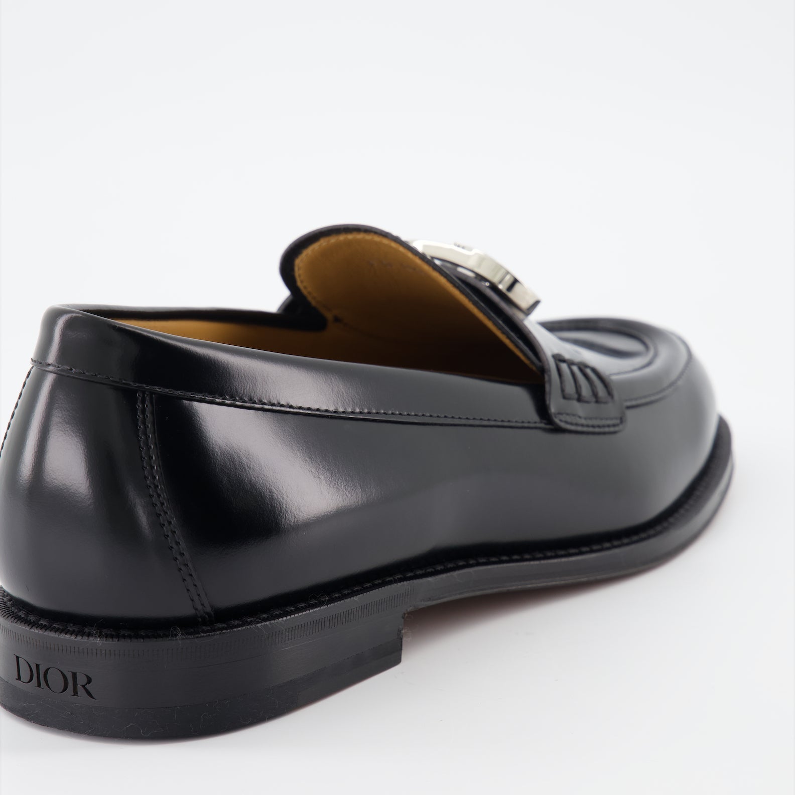 Dior mens shoes, luxury moccasins, black moccasins Dior, sophisticated footwear, high-end men's fashion