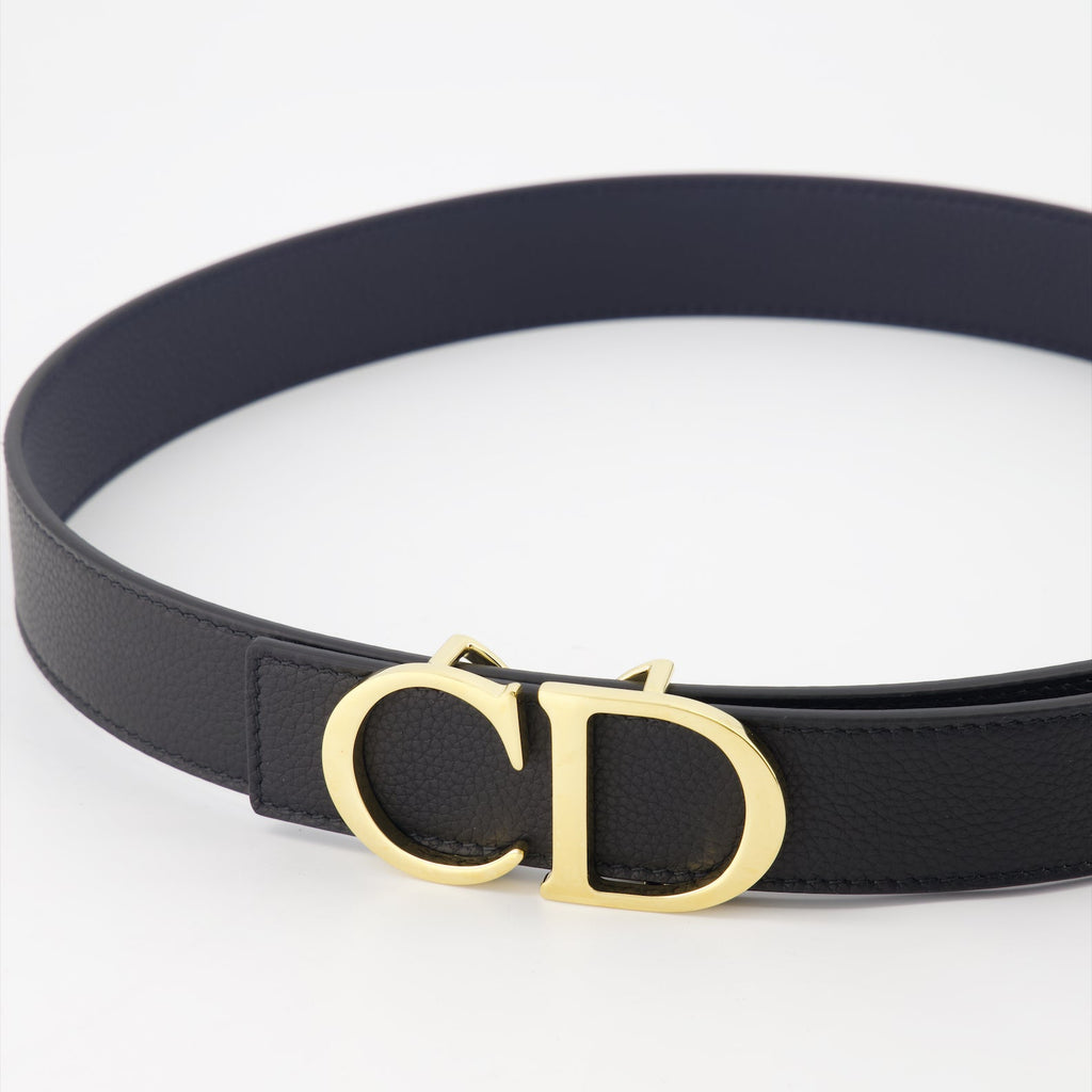 Dior belt, reversible belt, luxury accessories, gold buckle belt, designer belt