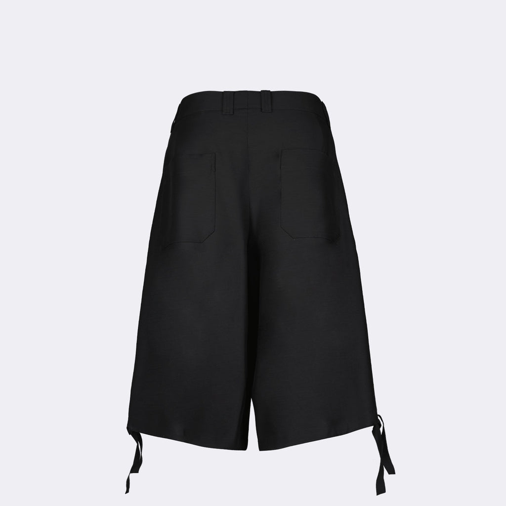 Dior Bermuda Shorts, Luxury Wool Shorts, Elegant Menswear, High-End Fashion, Designer Shorts