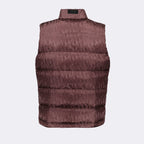 Dior, sleeveless down jacket, Oblique Bordeaux, men's luxury outerwear, Dior jacket