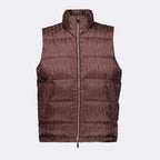 Dior, sleeveless down jacket, Oblique Bordeaux, men's luxury outerwear, Dior jacket