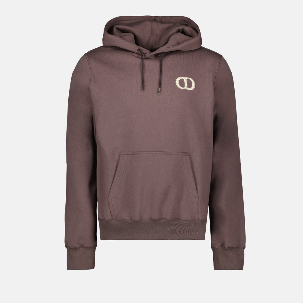   Dior hoodie, luxury hoodie, brown hoodie, designer hoodie, premium hoodie  