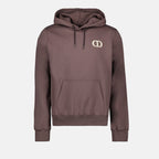   Dior hoodie, luxury hoodie, brown hoodie, designer hoodie, premium hoodie  