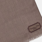 Christian Dior scarf, luxury accessory, beige scarf, Dior Couture, high-end fashion