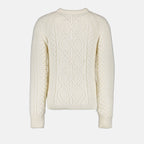 ribbed pullover, zip-up sweater, Dior knitwear, luxury fashion, high-end apparel