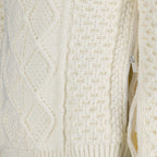 ribbed pullover, zip-up sweater, Dior knitwear, luxury fashion, high-end apparel