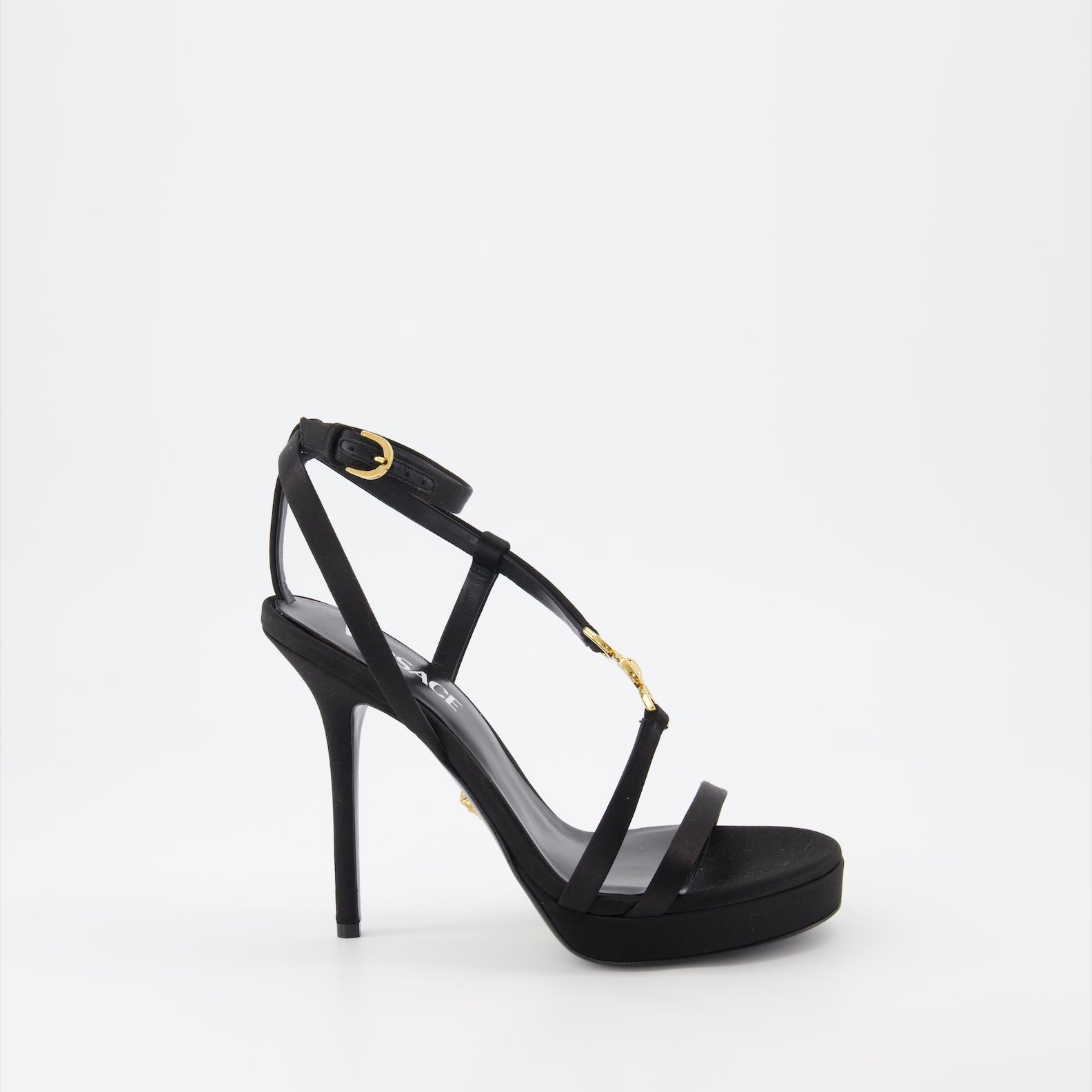 Versace Medusa, high-heel sandals, luxury women's footwear, designer sandals, elegant women's shoes