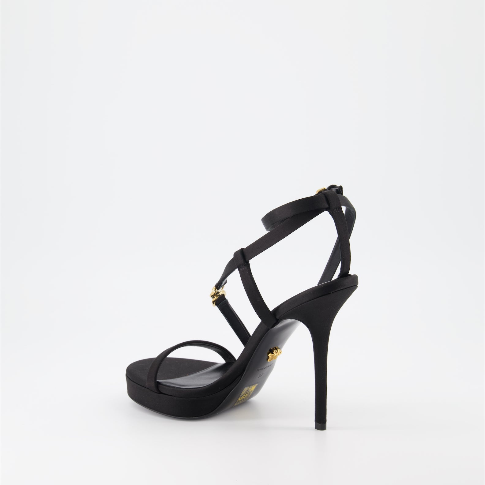 Versace Medusa, high-heel sandals, luxury women's footwear, designer sandals, elegant women's shoes