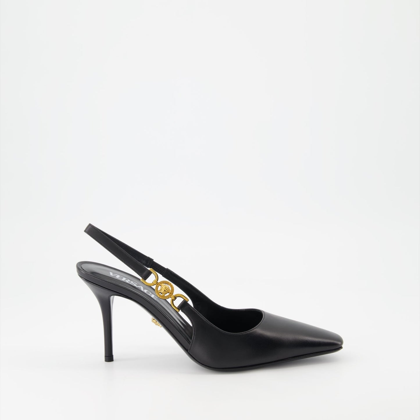 Versace, Medusa Pumps, Women's Luxury Shoes, Leather Heels, Designer Footwear