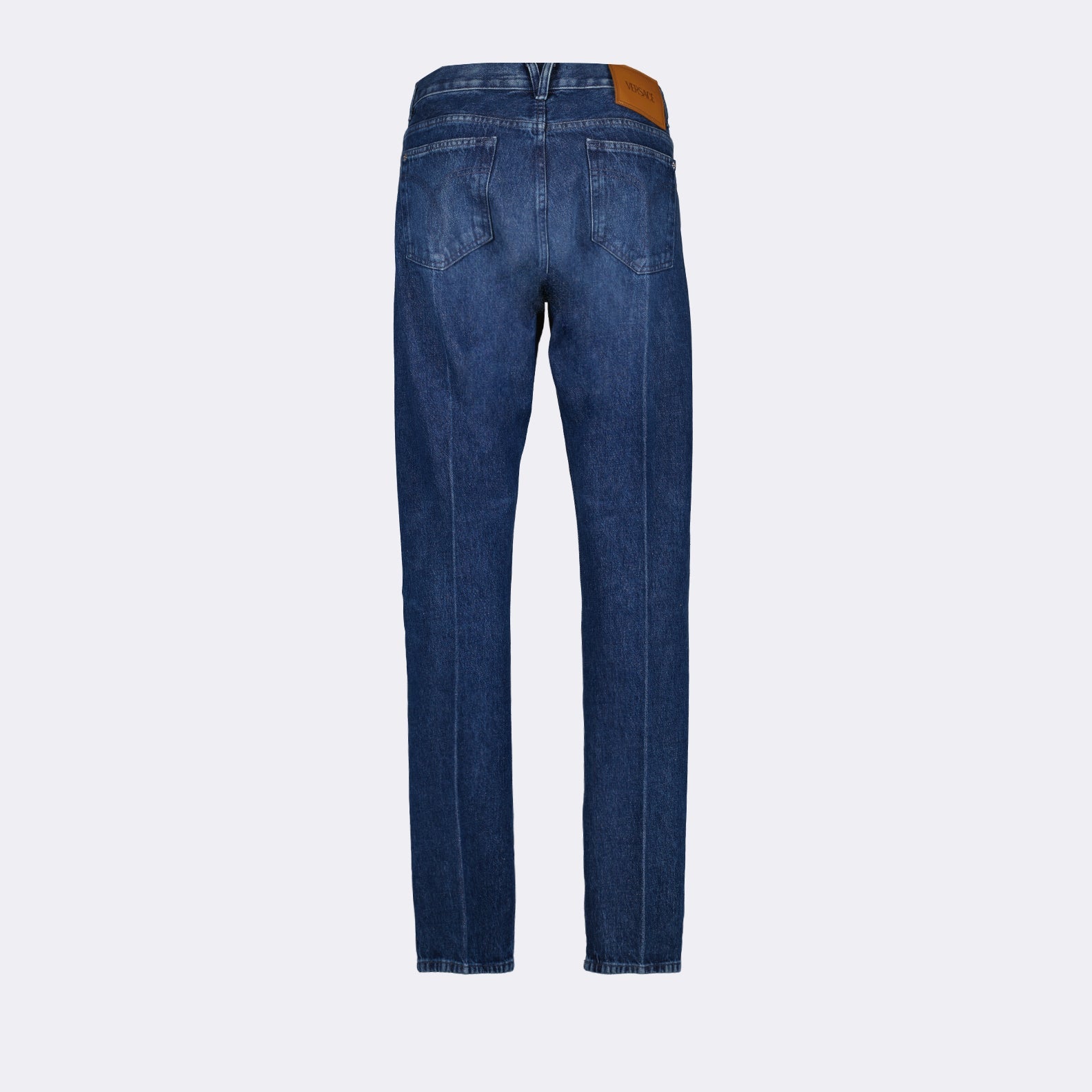 Versace jeans, straight denim jeans, luxury men's denim, high-end fashion, premium jeans