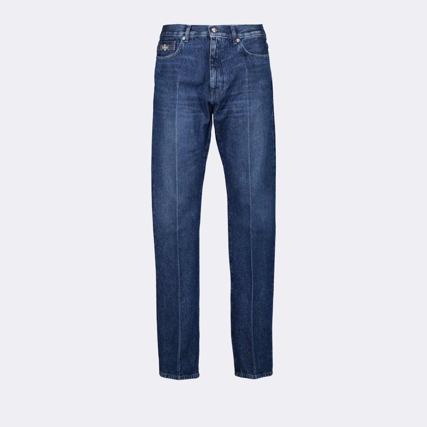 Versace jeans, straight denim jeans, luxury men's denim, high-end fashion, premium jeans