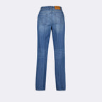 Versace jeans, light blue jean, luxury fashion, high-end denim, straight jean