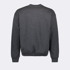 luxury sweatshirt, grey logo sweatshirt, Versace apparel, high-end fashion, Coccodrilo Versace