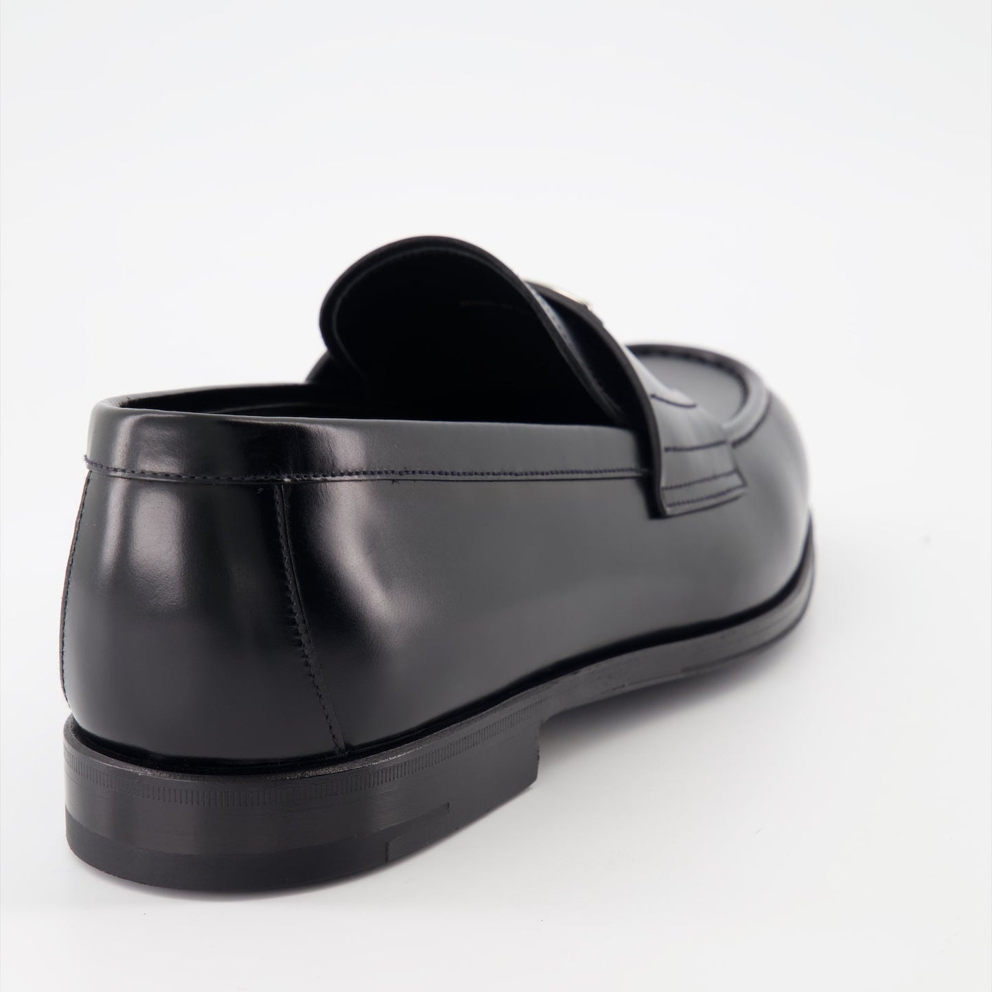 Prada moccasins, luxury leather footwear, men's designer shoes, elegant moccasins, high-end fashion