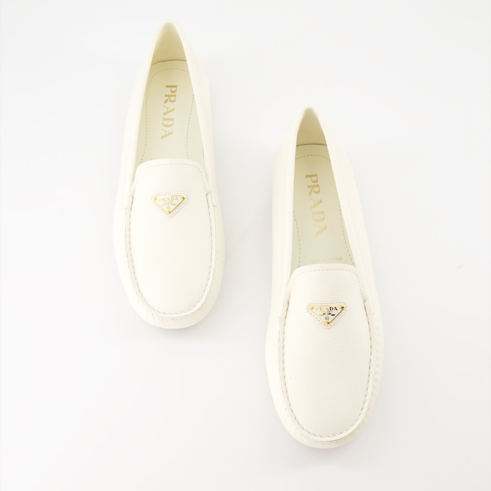 white velvet moccasins, Prada luxury shoes, elegant footwear, high-end moccasins, luxury velvet shoes