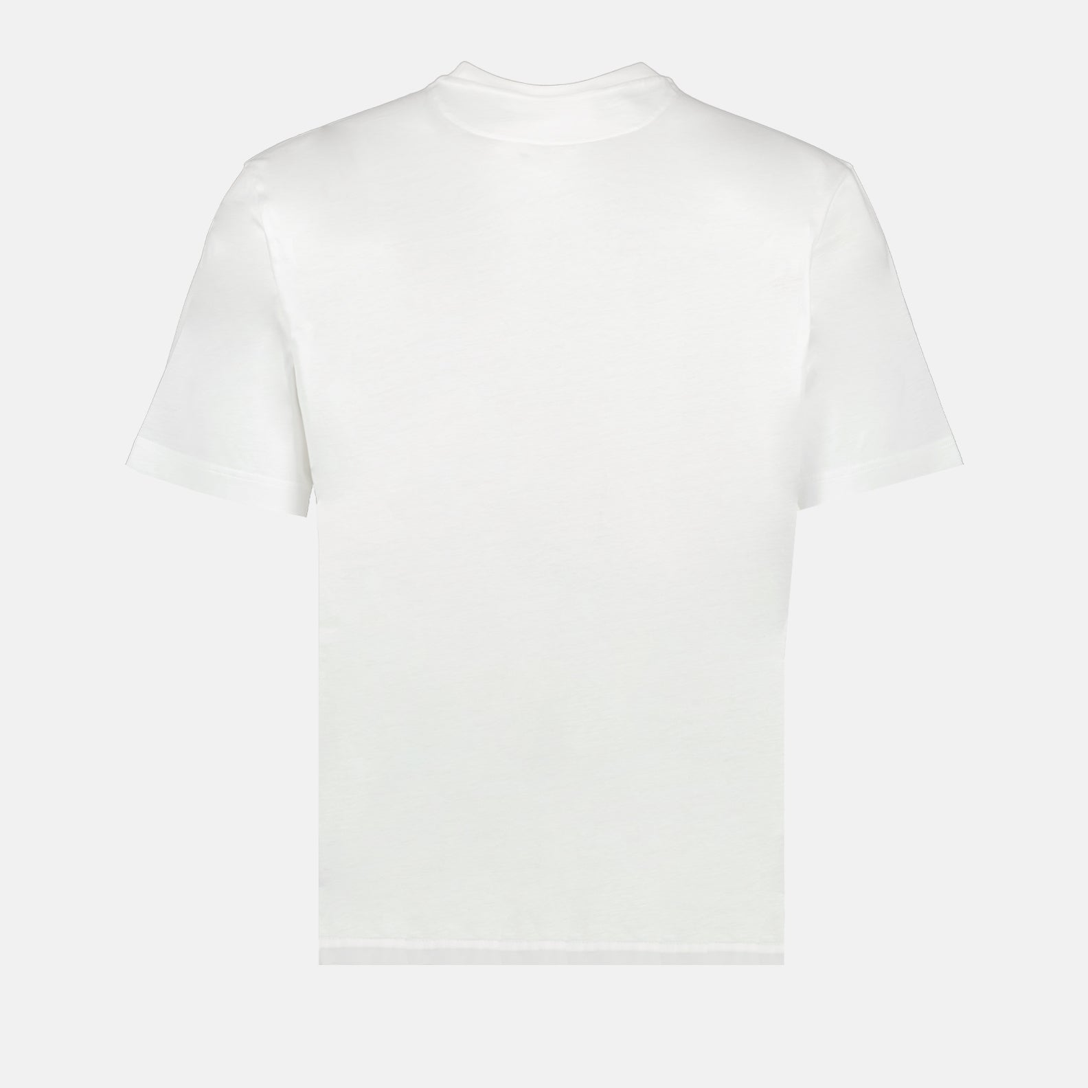 T-shirt, Triangle Logo, Prada, Zip Pocket, White T-Shirt