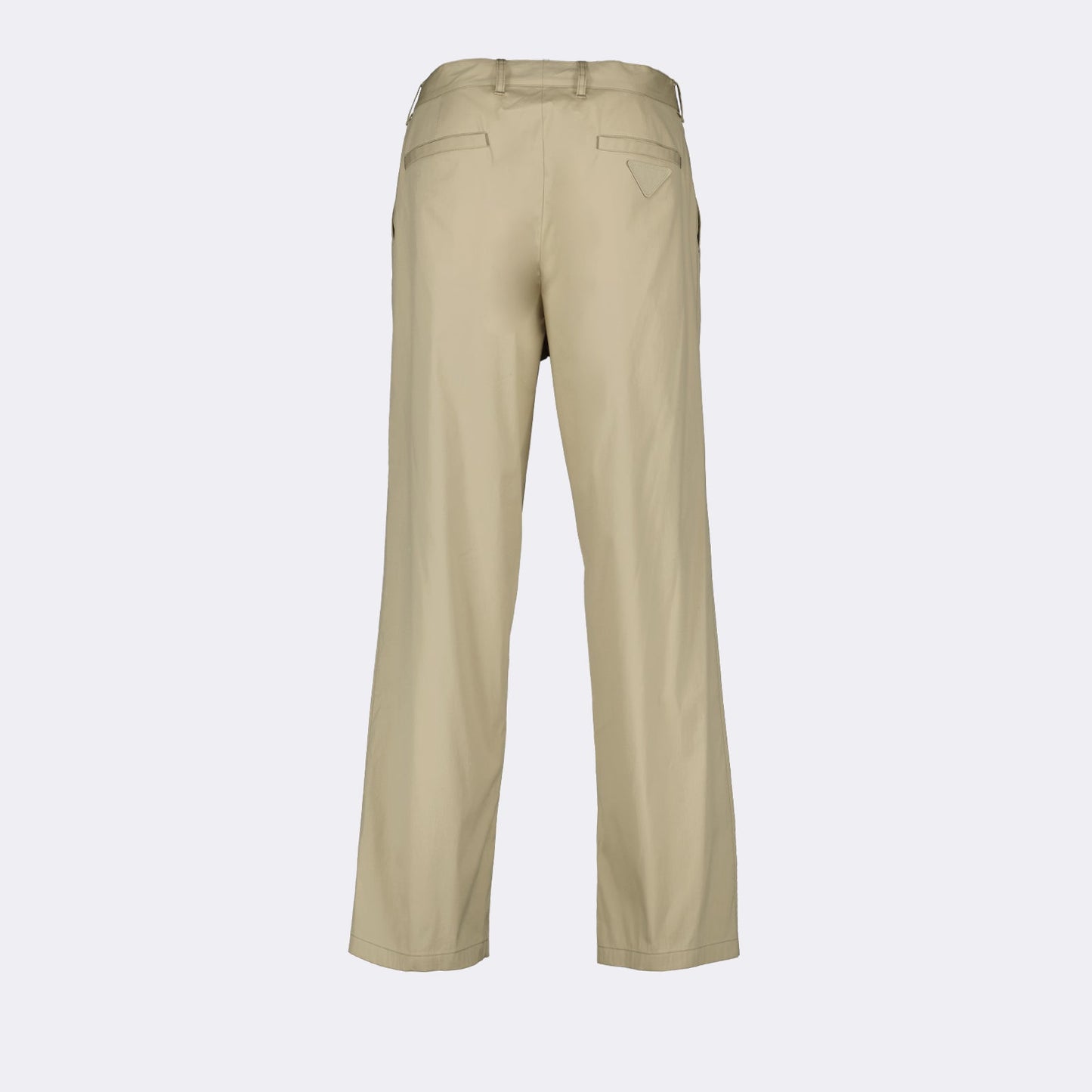 Prada trousers, beige trousers, luxury fashion, straight-leg trousers, high-end menswear