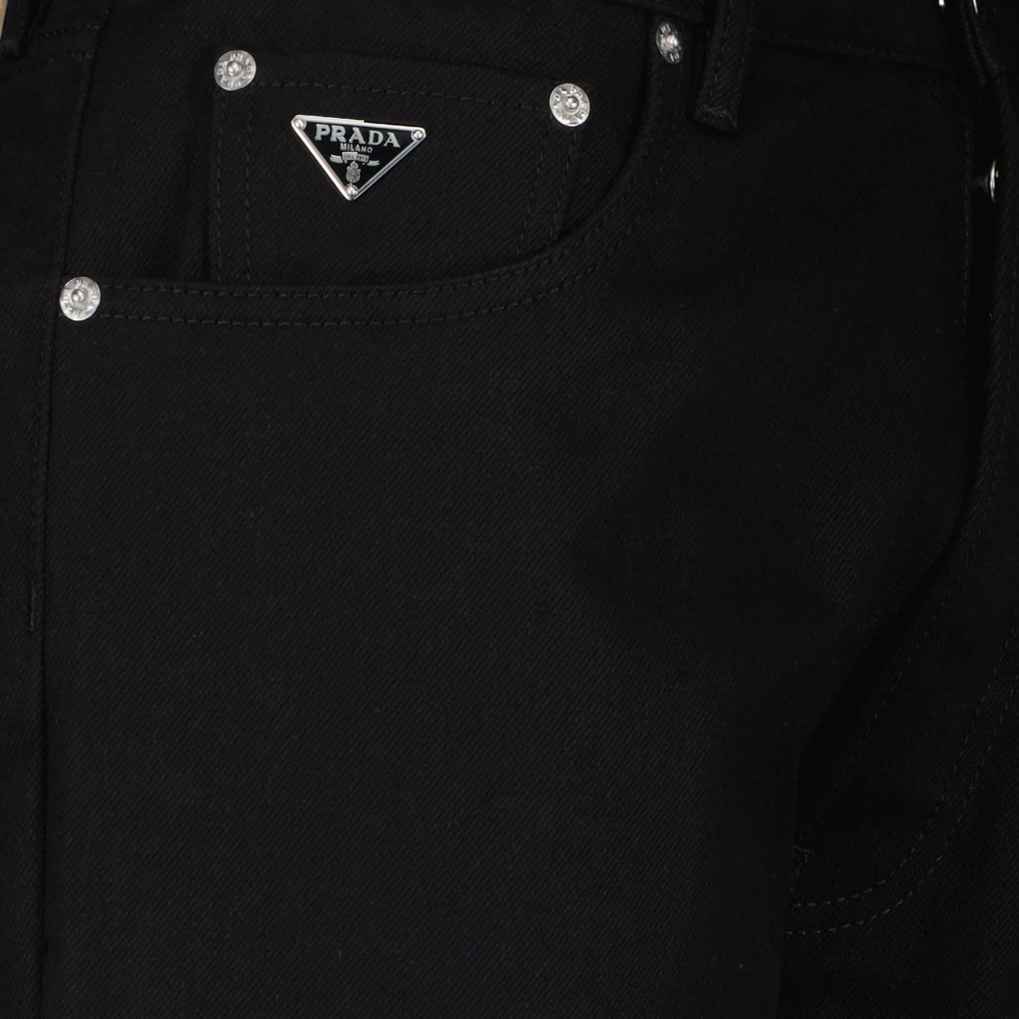 Prada jeans, black straight-leg jeans, luxury denim, men's fashion, high-end attire