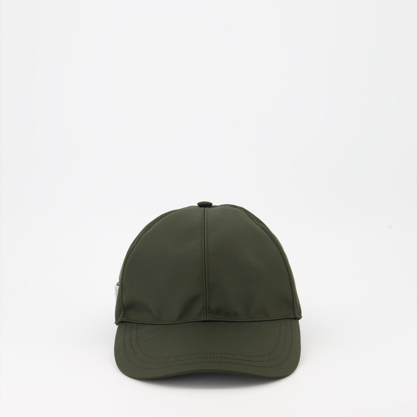 Green cap, Re-Nylon, Prada accessory, sustainable fashion, luxury cap