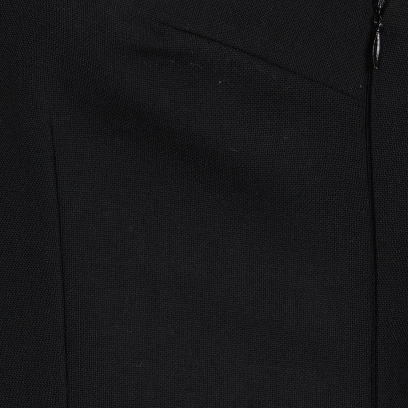 Short Black Wool Dress