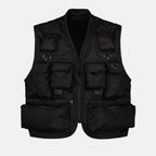 Re-Nylon, Cargo Jacket, Sleeveless, Prada, Black