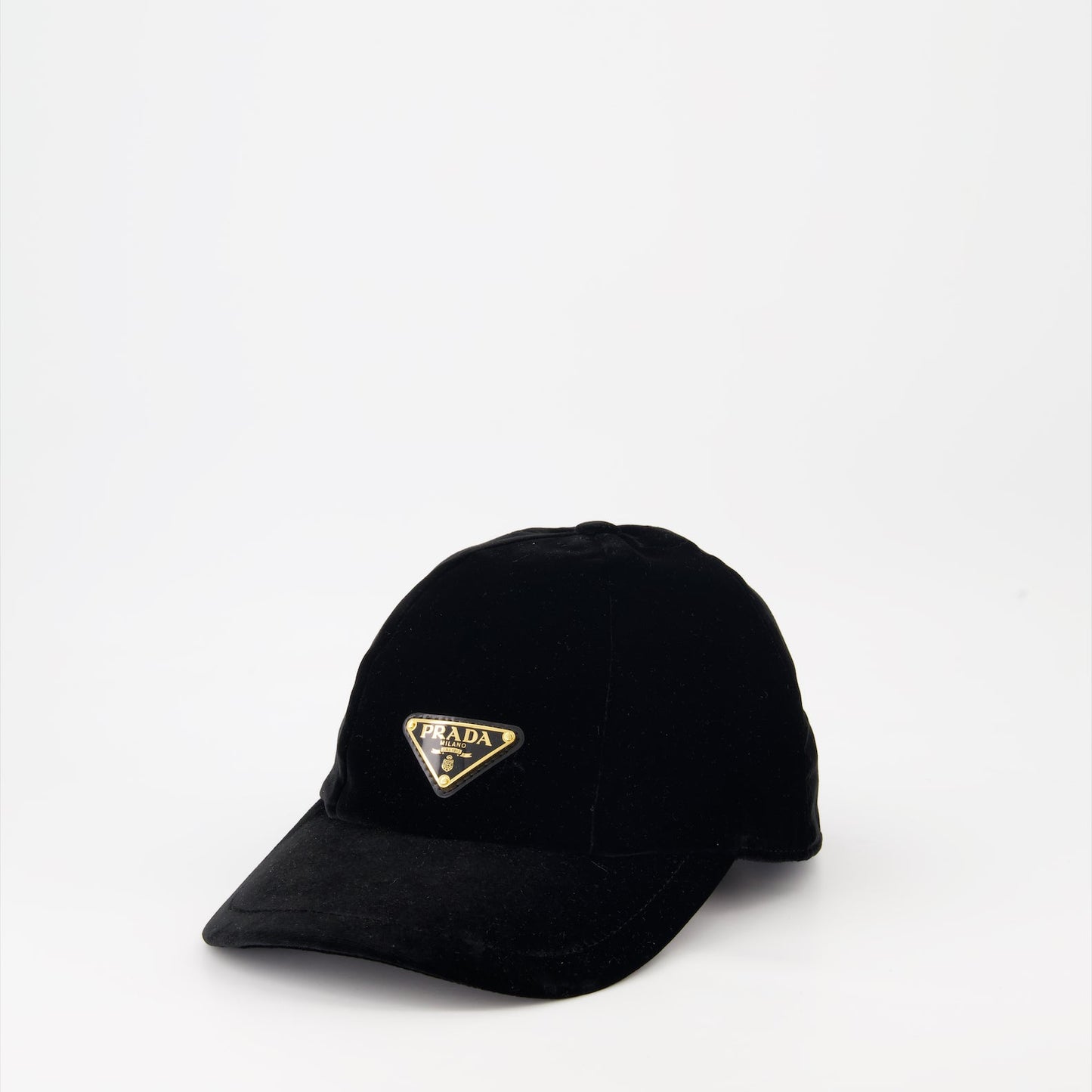 Prada Velvet Cap, Black Velvet Cap, Luxury Headwear, Elegance, Prada Accessories