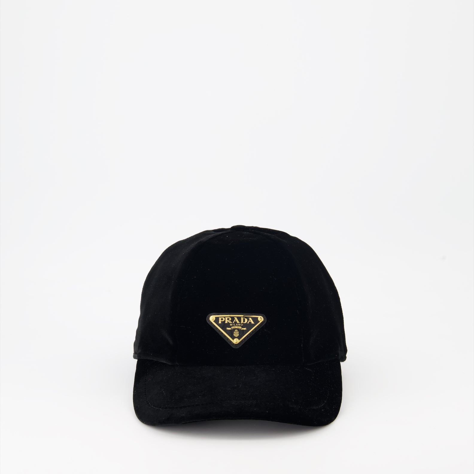 Prada Velvet Cap, Black Velvet Cap, Luxury Headwear, Elegance, Prada Accessories