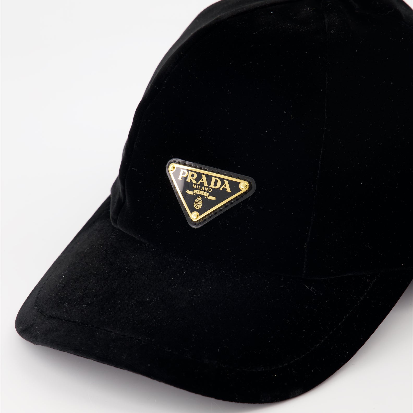 Prada Velvet Cap, Black Velvet Cap, Luxury Headwear, Elegance, Prada Accessories