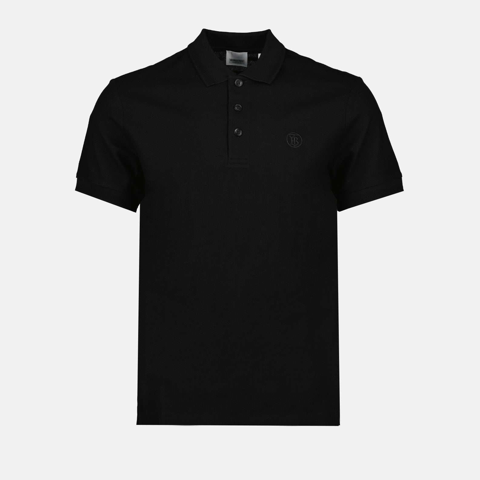 Black Polo Shirt, Burberry, Luxury Polo, Menswear, Elegant Black Shirt