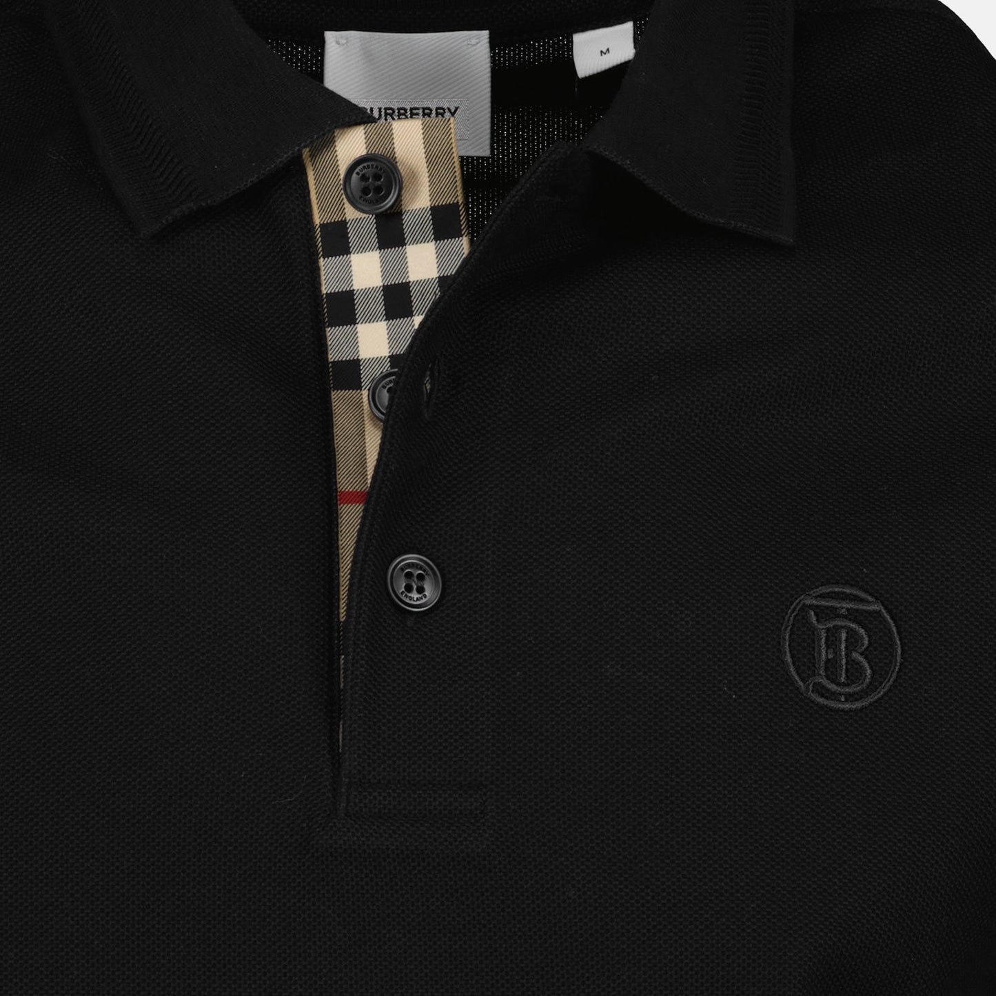 Black Polo Shirt, Burberry, Luxury Polo, Menswear, Elegant Black Shirt