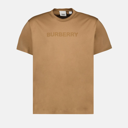 Burberry logo T-shirt, brown T-shirt, luxury designer T-shirt, high-end casual wear, Burberry clothing