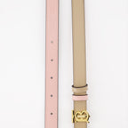 reversible leather belt, Burberry TB belt, luxury belt, beige and pink belt, premium leather accessories