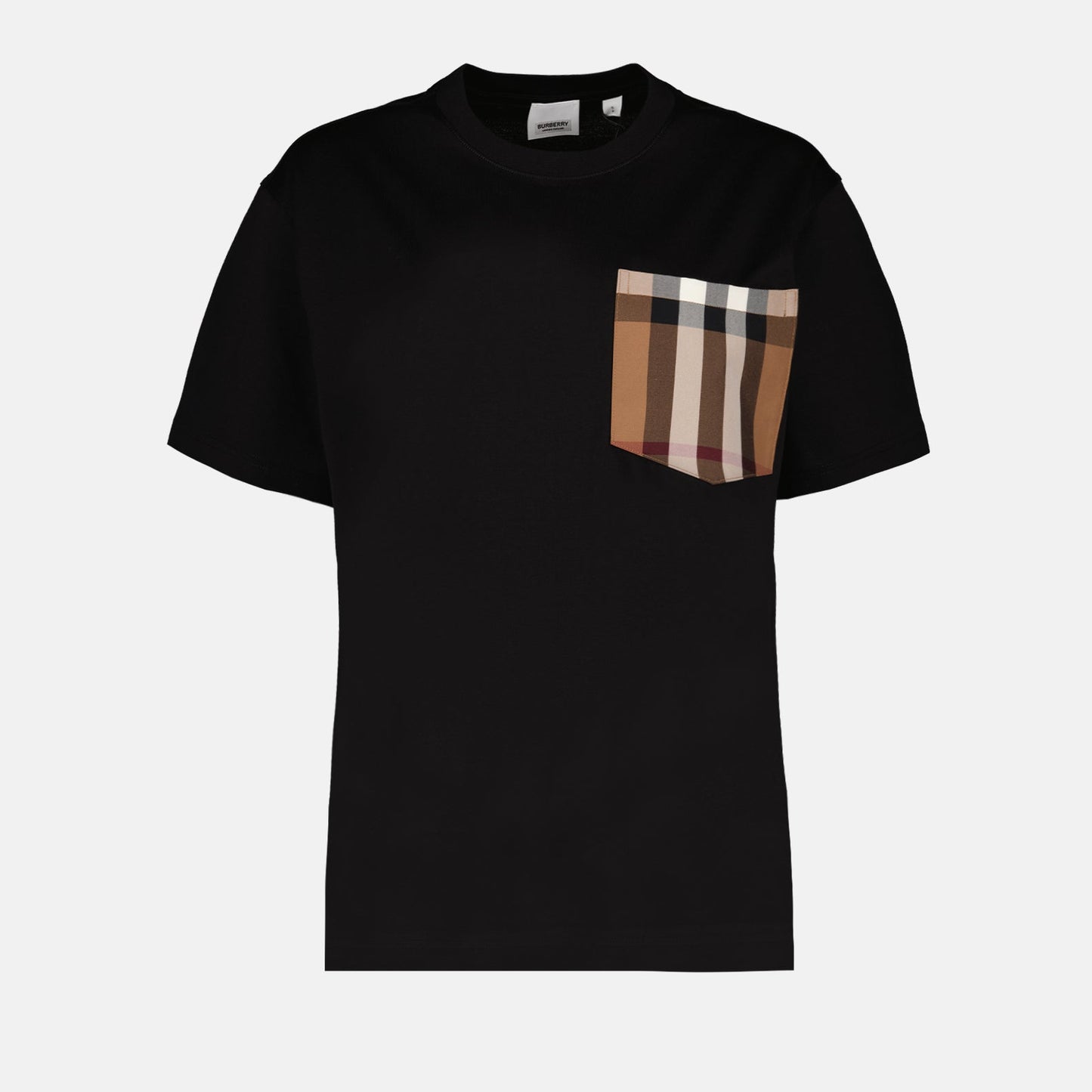 luxury black tshirt, Burberry Carrick, elegant casual wear, high-end fashion, premium T-shirt