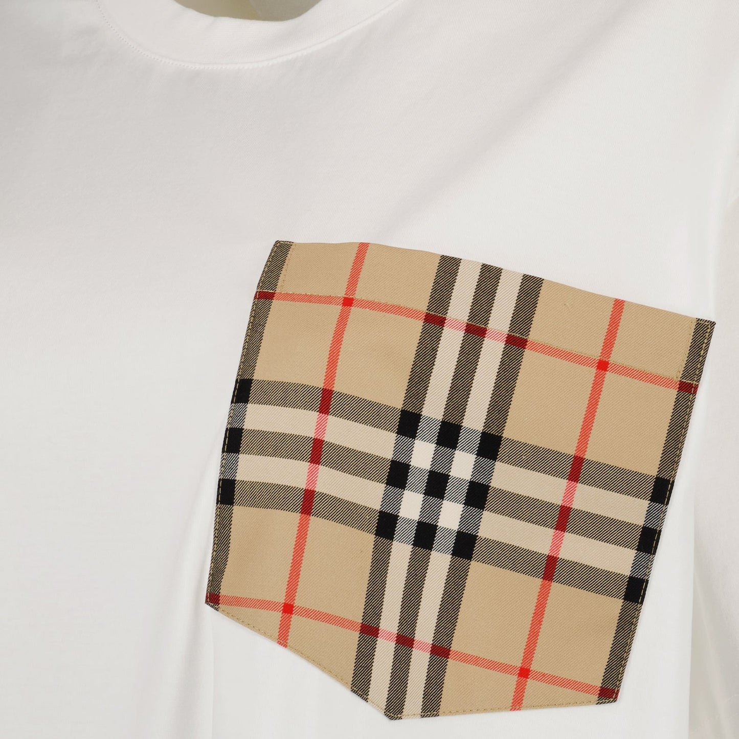 Burberry T-shirt, Luxury fashion, White T-shirt, Designer apparel, High-end clothing