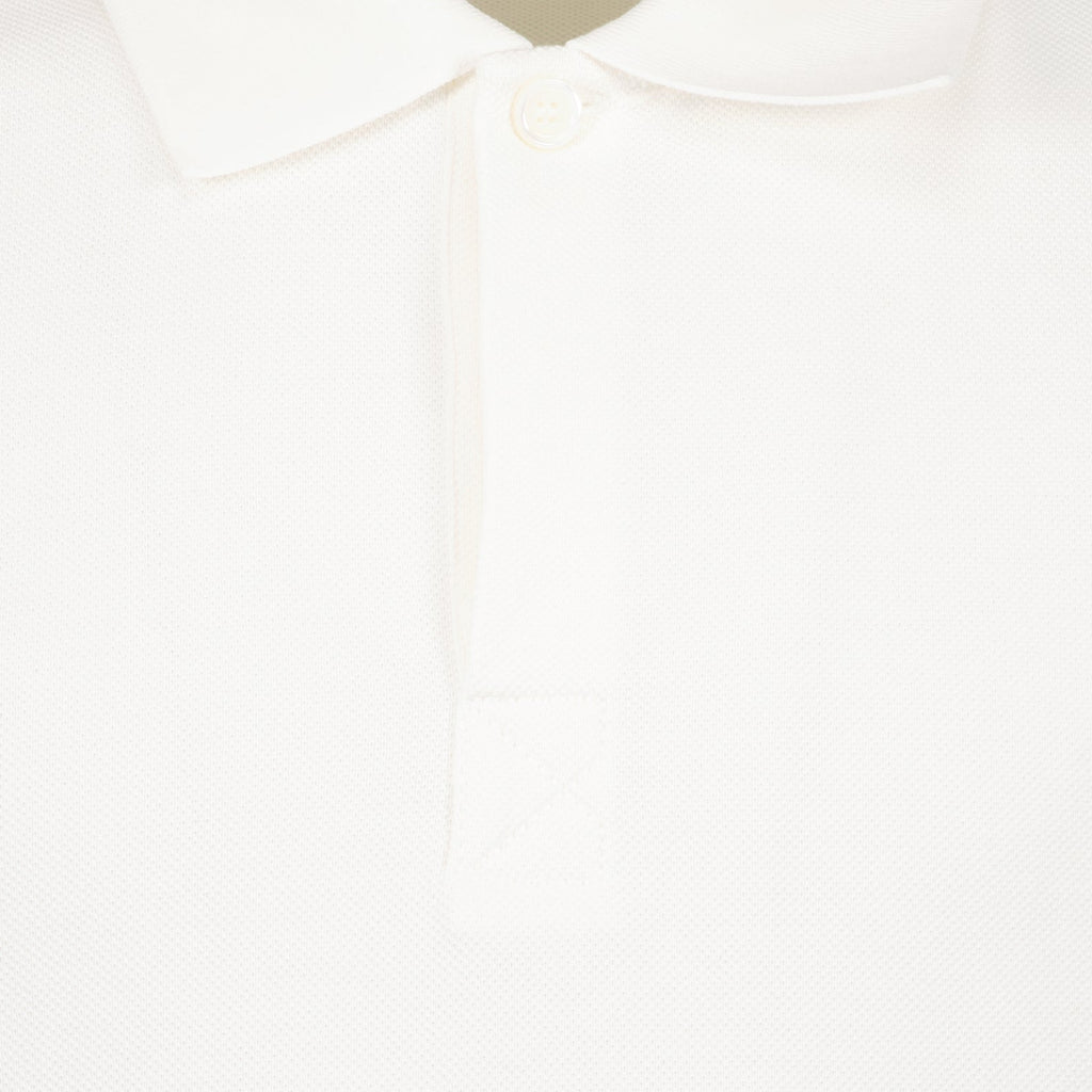 luxury polo, Burberry polo, white polo shirt, designer polo, premium menswear