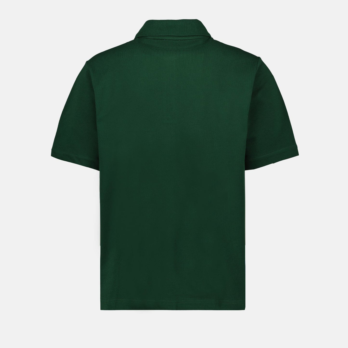 luxury polo shirt, classic cotton polo, Burberry green polo, designer menswear, high-end fashion