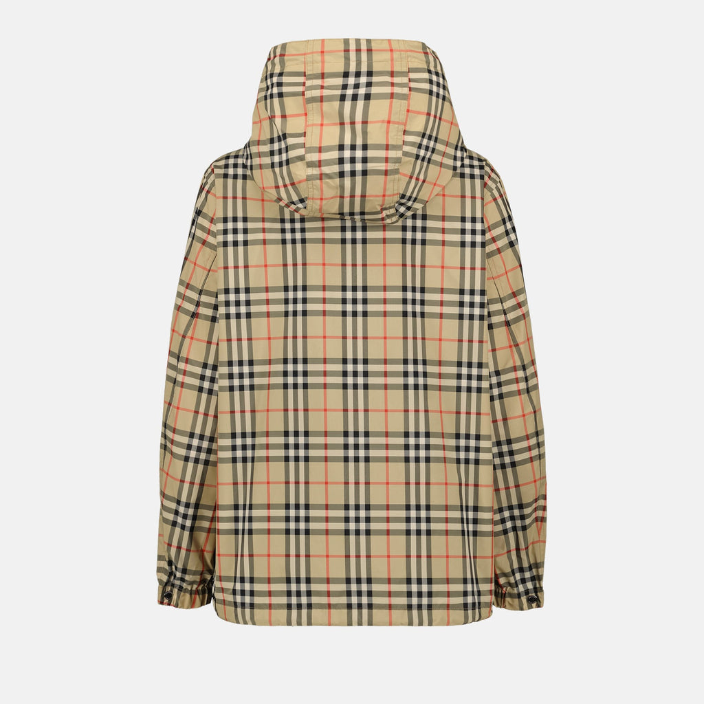 Burberry beige checkered windbreaker