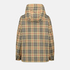 Burberry beige checkered windbreaker